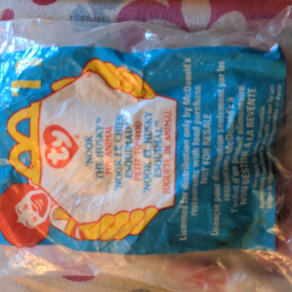 Vintage Mc Donalds Ty Sealed 1999 Toy Animal 'Nook The Husky - Picture 2 of 6